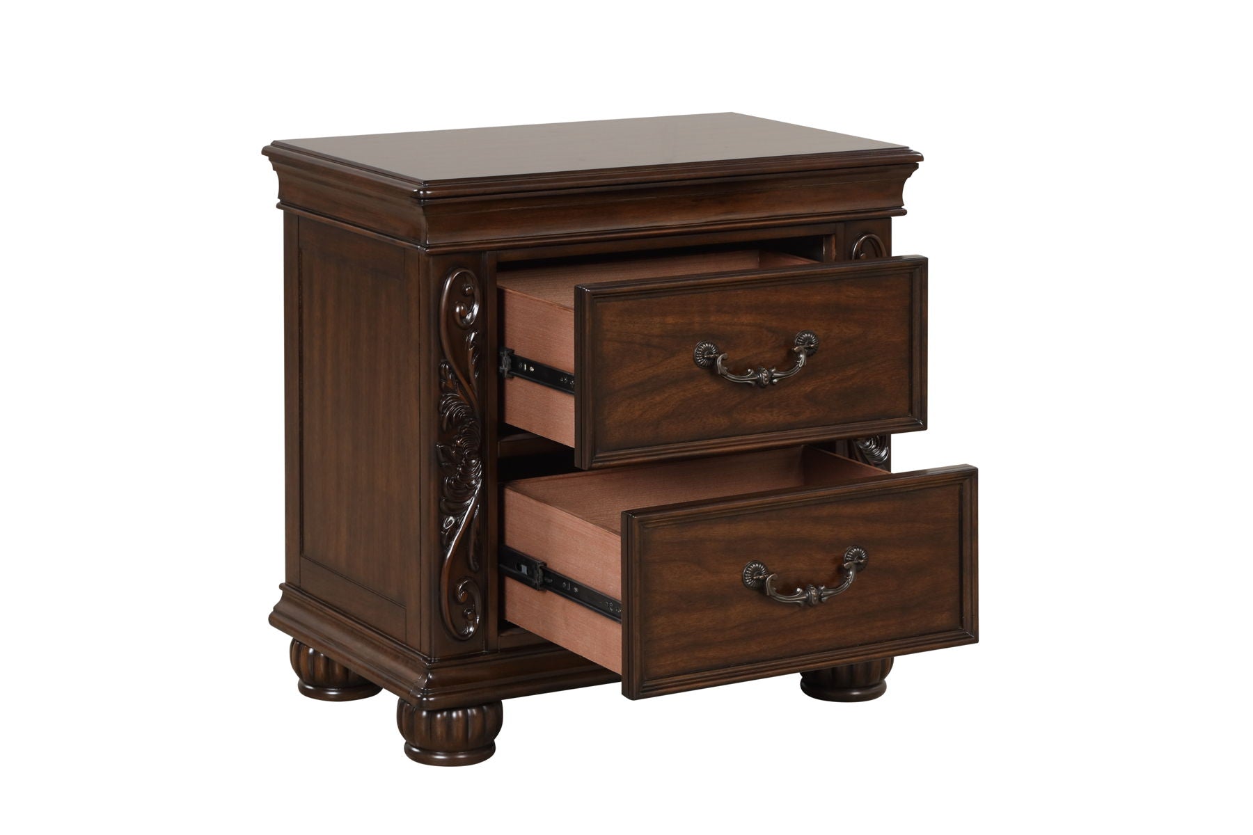 Vienna - Nightstand - Cherry - Premium Accent Nightstands from New Classic - Just $225! Shop now at brett interiors