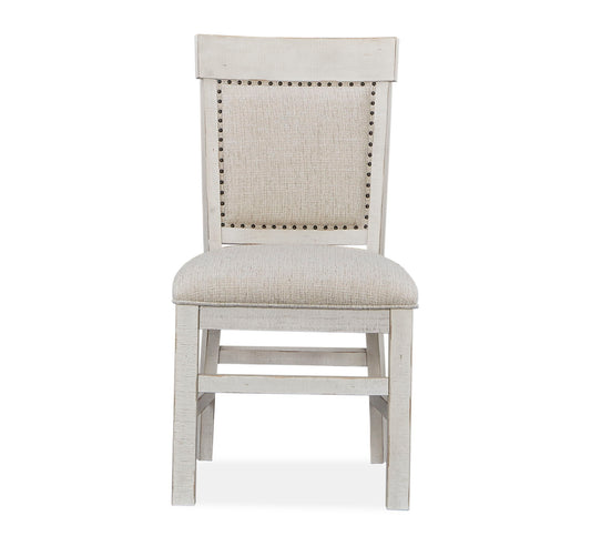 Bronwyn - Dining Side Chair With Upholstered Seat (Set of 2) - Alabaster - Premium Chair Sets from Magnussen Furniture - Just $700! Shop now at brett interiors