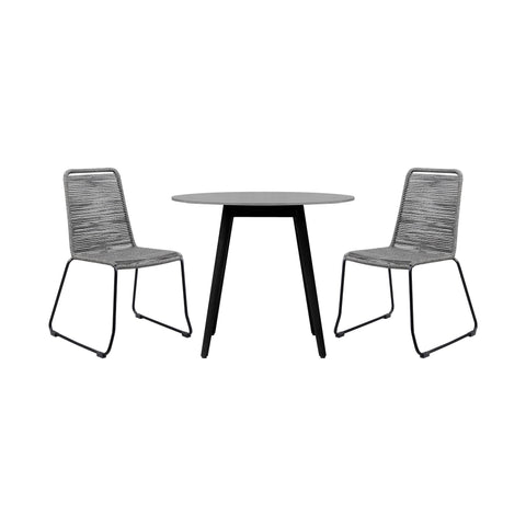 Kylie And Shasta - Outdoor Patio Dining Set - Premium 3 Piece Outdoor Sets from Armen Living - Just $1245! Shop now at brett interiors