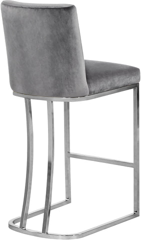 Heidi - Stool with Chrome Legs - Premium Adjustable Height from Meridian Furniture - Just $312.50! Shop now at brett interiors