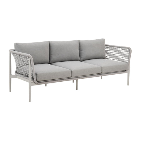 Rhodes - Outdoor Patio Sofa - Light Gray - Premium Sofas from Armen Living - Just $2475! Shop now at brett interiors