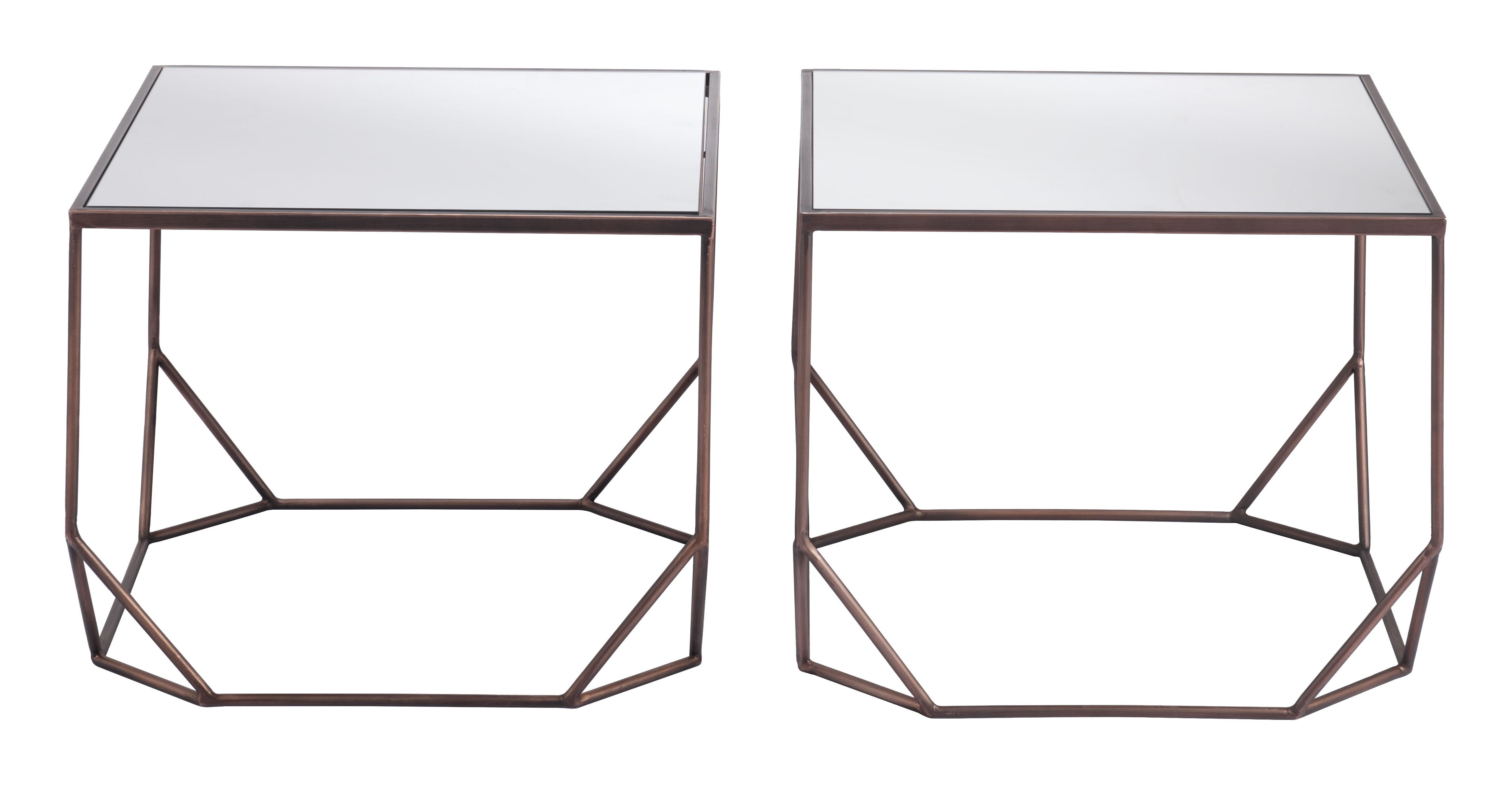 Arzon - Coffee Table Set - Bronze - Premium Table Sets from Zuo Modern - Just $925! Shop now at brett interiors