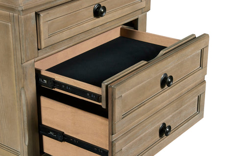 Allegra - Nightstand - Pewter - Premium Accent Nightstands from New Classic - Just $400! Shop now at brett interiors