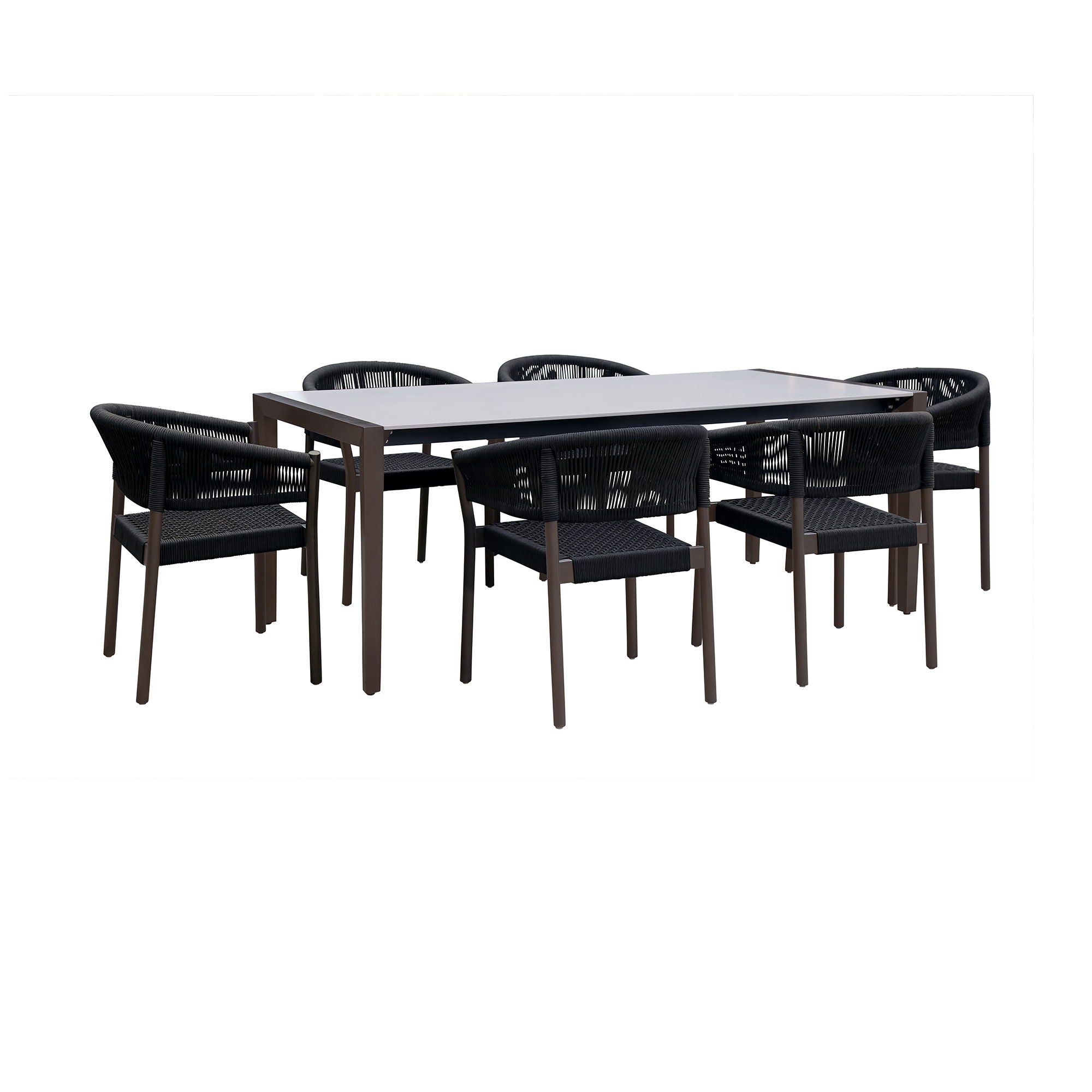 Fineline And Doris - Indoor / Outdoor Dining Set - Premium 5 Piece Outdoor Sets from Armen Living - Just $2957.50! Shop now at brett interiors