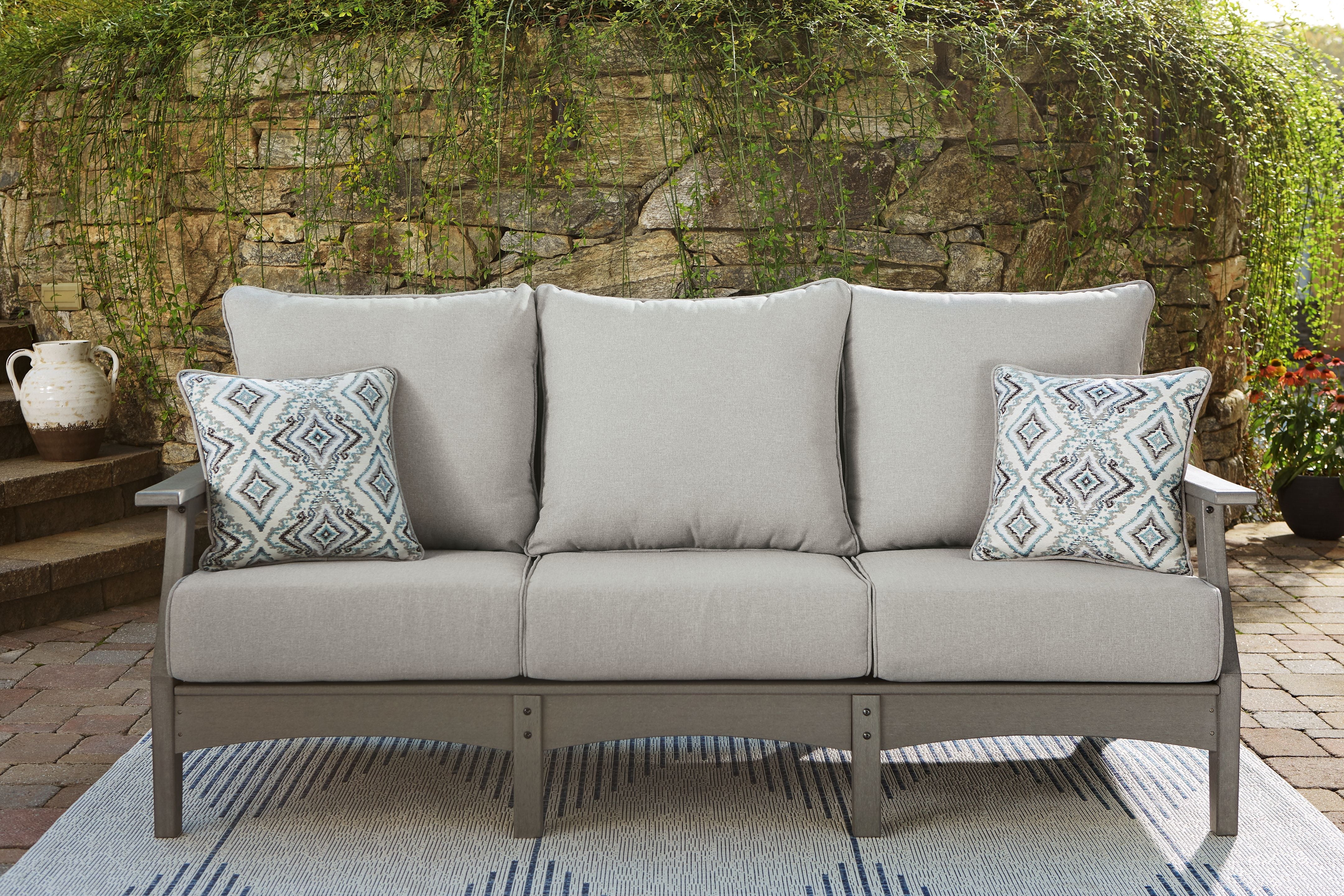 Visola - Gray - Sofa With Cushion - Premium Sofas from Signature Design by Ashley® - Just $1800.63! Shop now at brett interiors