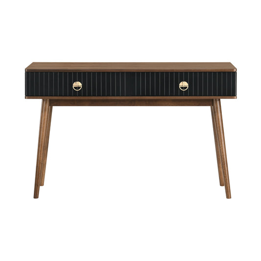 Amigo - Veneer Console Table - Black / Walnut - Premium Console Tables from Armen Living - Just $555! Shop now at brett interiors