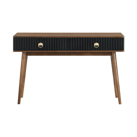 Amigo - Veneer Console Table - Black / Walnut - Premium Console Tables from Armen Living - Just $555! Shop now at brett interiors