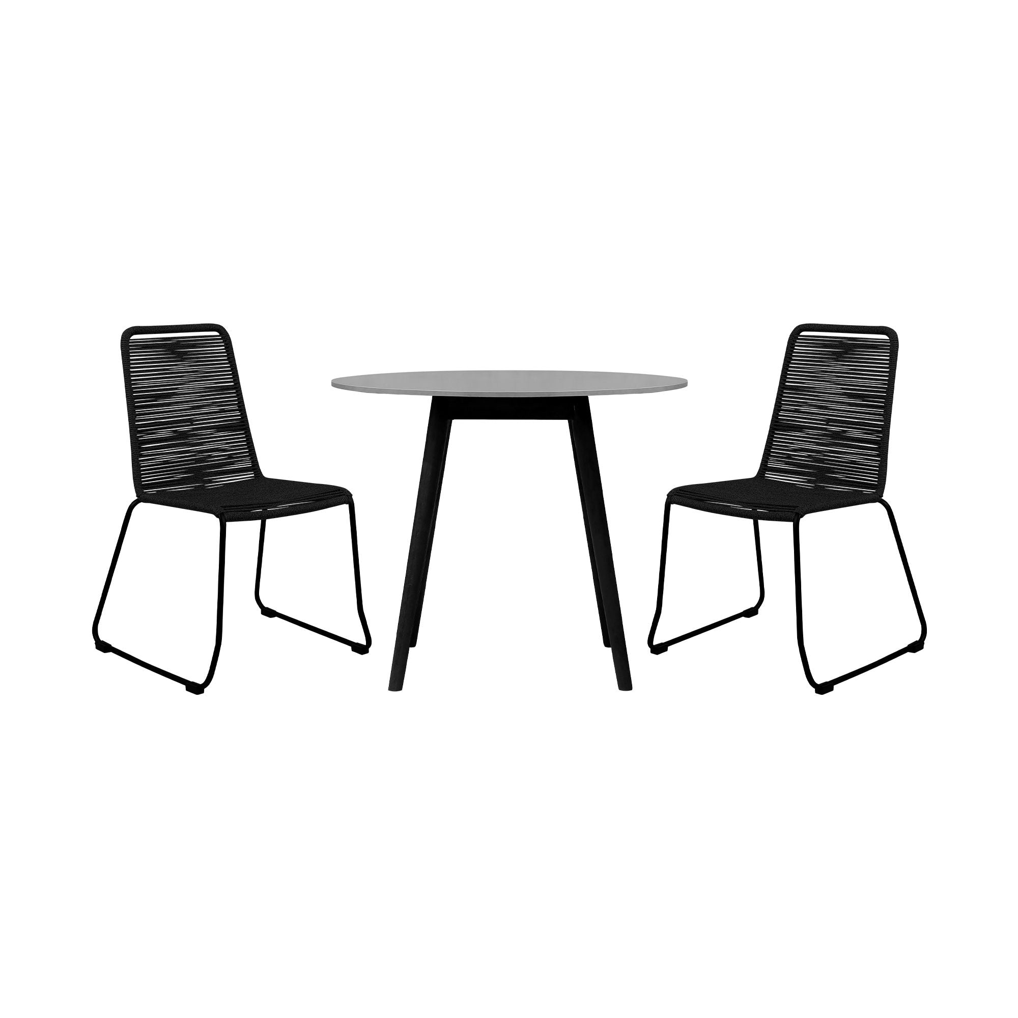 Kylie And Shasta - Outdoor Patio Dining Set - Premium 3 Piece Outdoor Sets from Armen Living - Just $1245! Shop now at brett interiors