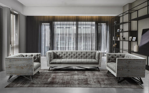 Regis - Contemporary Sofa - Premium Stationary Sofas from Armen Living - Just $2682.50! Shop now at brett interiors