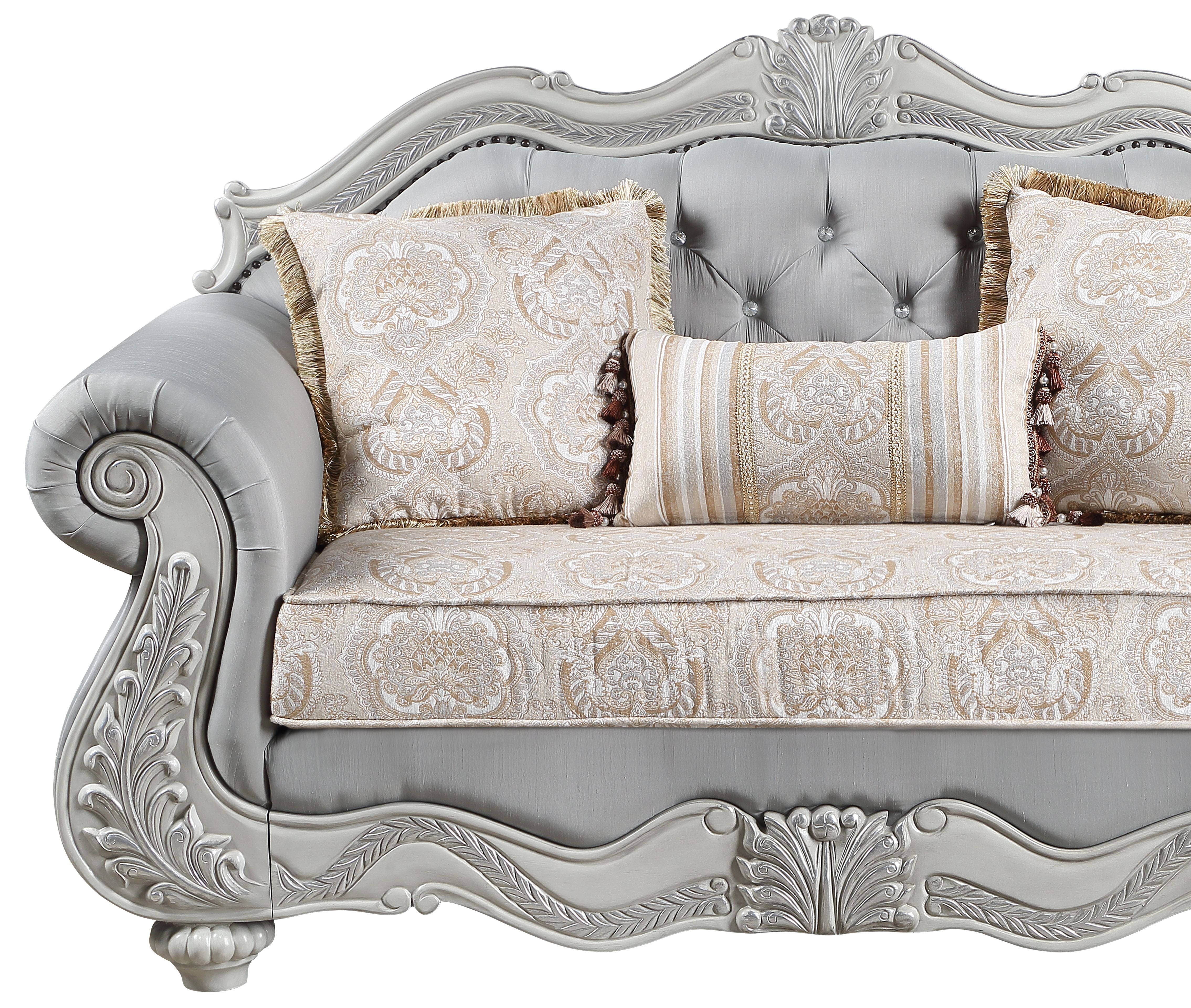 Cambria Hills - Sofa - Gray - Premium Stationary Loveseats from New Classic - Just $1672.50! Shop now at brett interiors