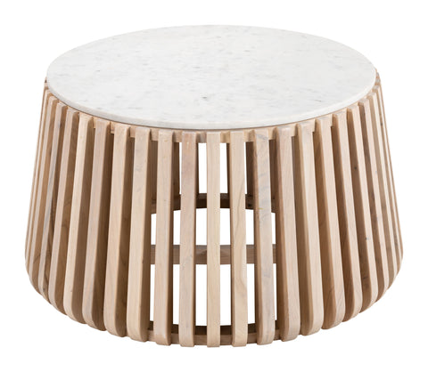 Cyprus - Coffee Table - White / Natural - Premium Coffee Tables from Zuo Modern - Just $1675! Shop now at brett interiors
