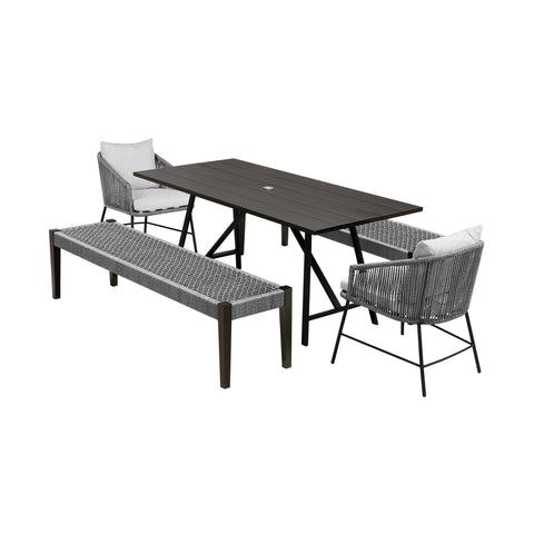 Frinton And Calica And Camino - Outdoor Dining Set - Premium 5 Piece Outdoor Sets from Armen Living - Just $4292.50! Shop now at brett interiors