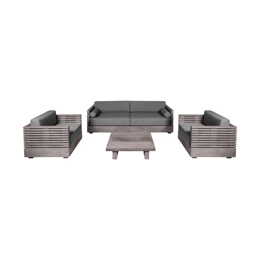 Vivid - Outdoor Patio 4 Piece Conversation Set - Premium 4 Piece Outdoor Sets from Armen Living - Just $7440! Shop now at brett interiors