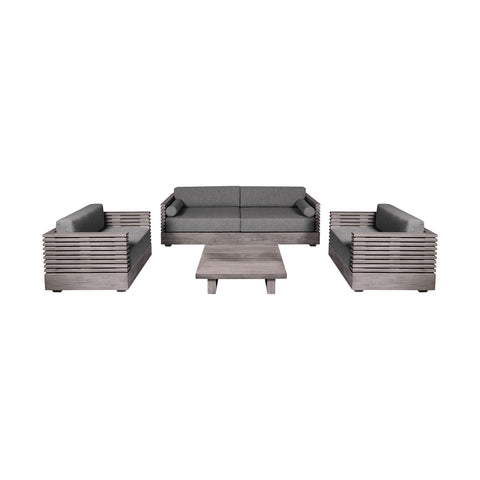 Vivid - Outdoor Patio 4 Piece Conversation Set - Premium 4 Piece Outdoor Sets from Armen Living - Just $7440! Shop now at brett interiors