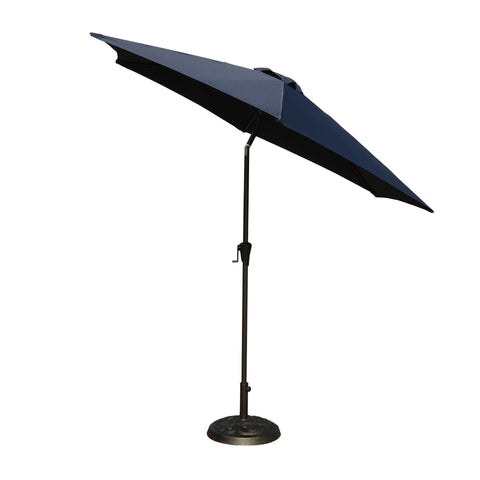 8.8' Outdoor Aluminum Patio Umbrella, Market Umbrella With 33 Pounds Round Resin Umbrella Base Lift - Premium Umbrellas & Canopies from Gather Craft - Just $203! Shop now at brett interiors