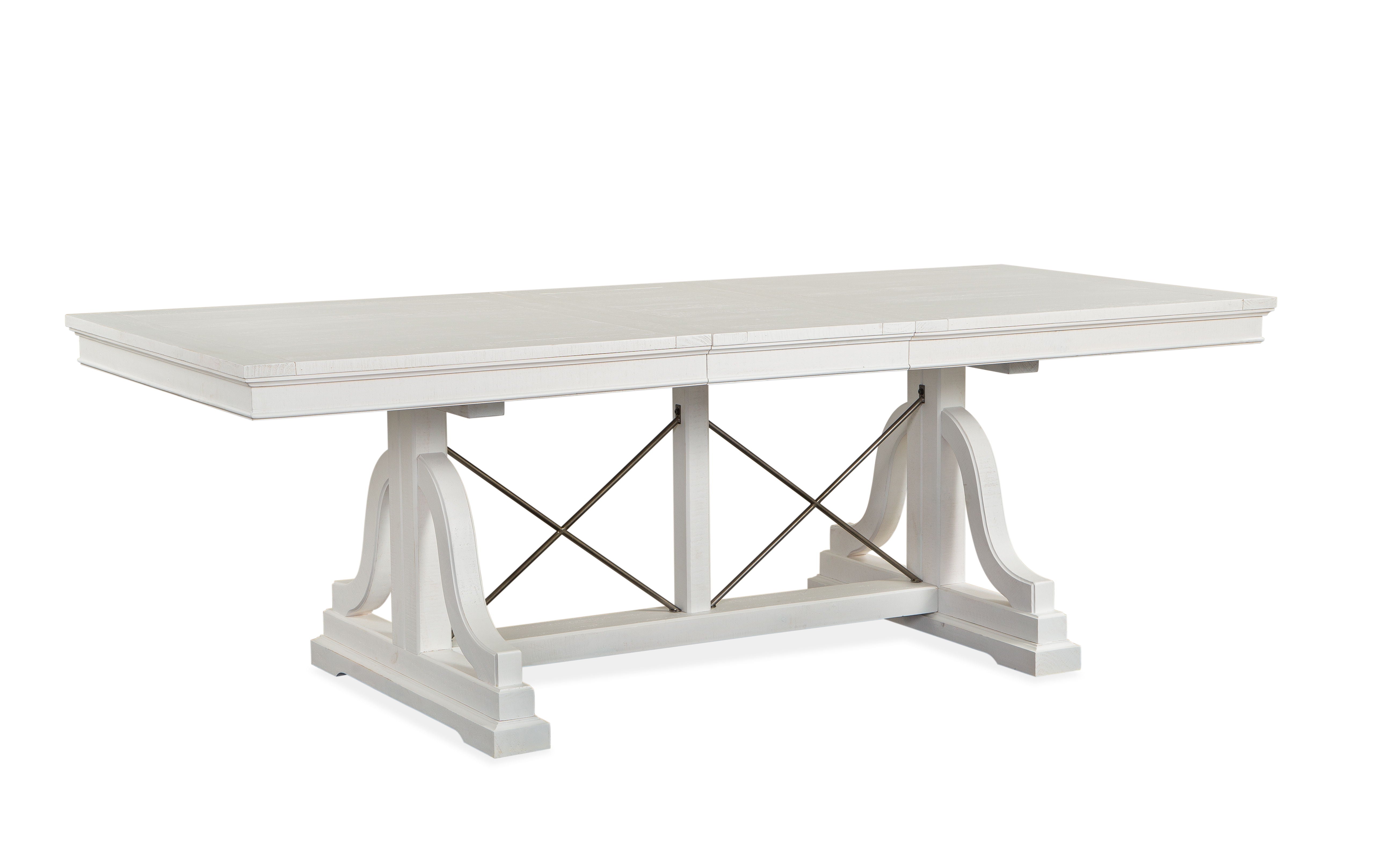 Heron Cove - Trestle Dining Table - Chalk White - Premium Dining Tables from Magnussen Furniture - Just $1418! Shop now at brett interiors