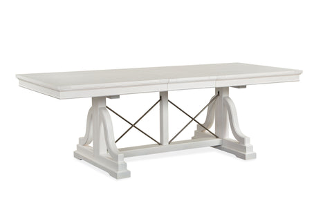 Heron Cove - Trestle Dining Table - Chalk White - Premium Dining Tables from Magnussen Furniture - Just $1418! Shop now at brett interiors