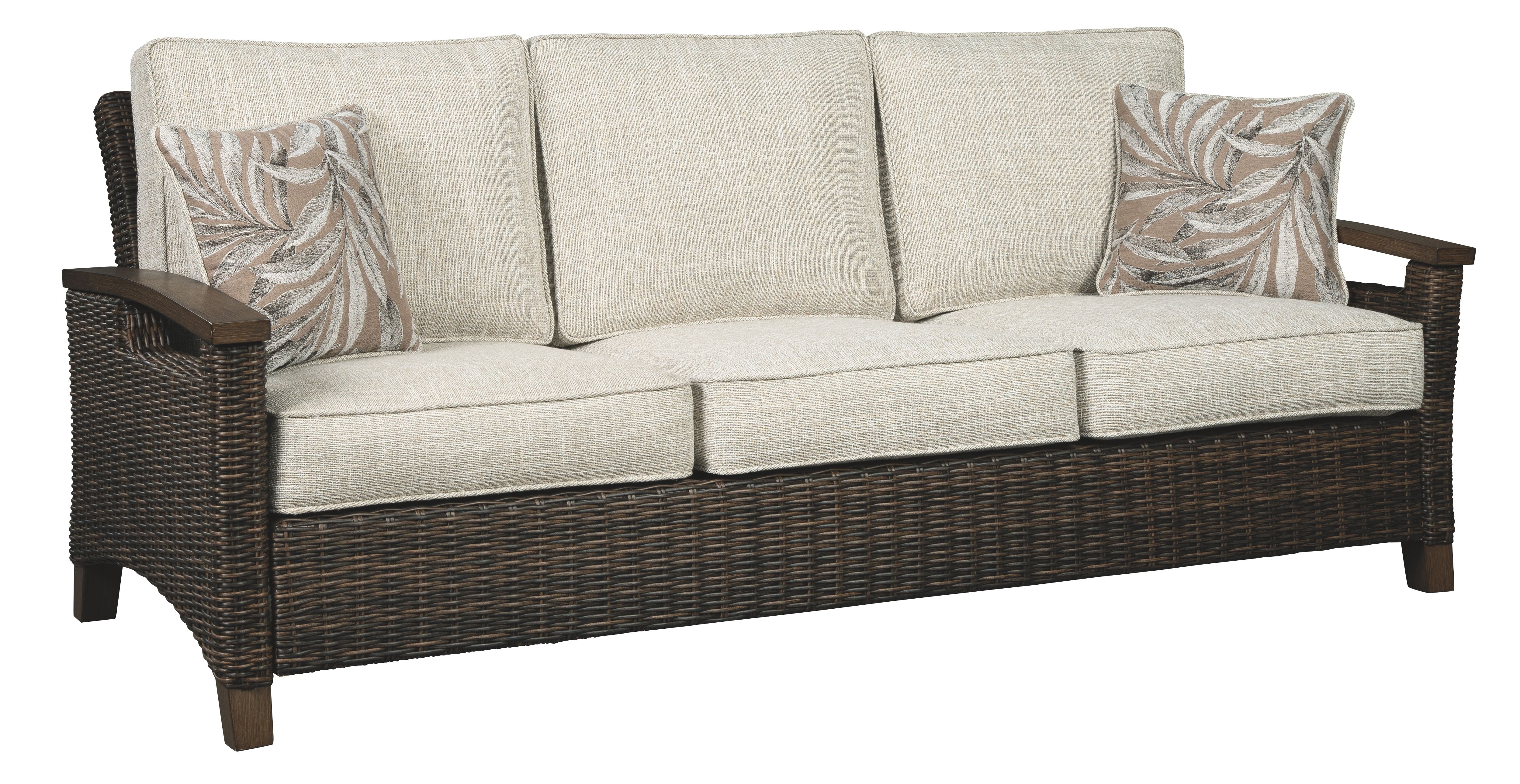 Paradise - Medium Brown - Sofa With Cushion - Premium Sofas from Ashley Furniture - Just $1863.13! Shop now at brett interiors