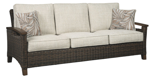 Paradise - Medium Brown - Sofa With Cushion - Premium Sofas from Ashley Furniture - Just $1863.13! Shop now at brett interiors