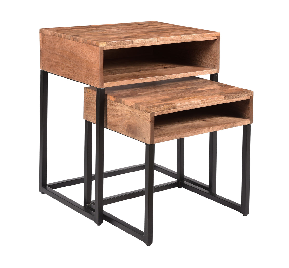 Carlin - Nesting Tables (Set of 2) - Baker’s Natural / Black - Premium Nesting Tables from Coast2Coast Home - Just $990! Shop now at brett interiors