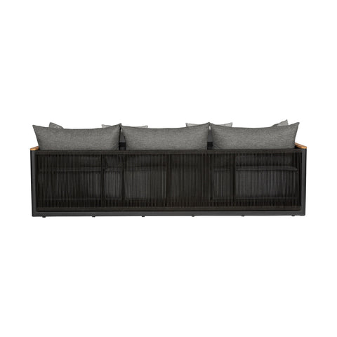 Artesia - Outdoor Patio Sofa - And Black / Dark Gray - Premium Sofas from Armen Living - Just $2815! Shop now at brett interiors