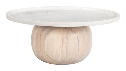 Savona - Coffee Table - White / Natural - Premium Coffee Tables from Zuo Modern - Just $1850! Shop now at brett interiors
