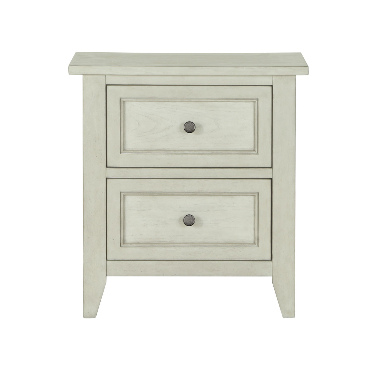 Raelynn - 2 Drawer Nightstand - Weathered White - Premium Accent Nightstands from Magnussen Furniture - Just $500! Shop now at brett interiors