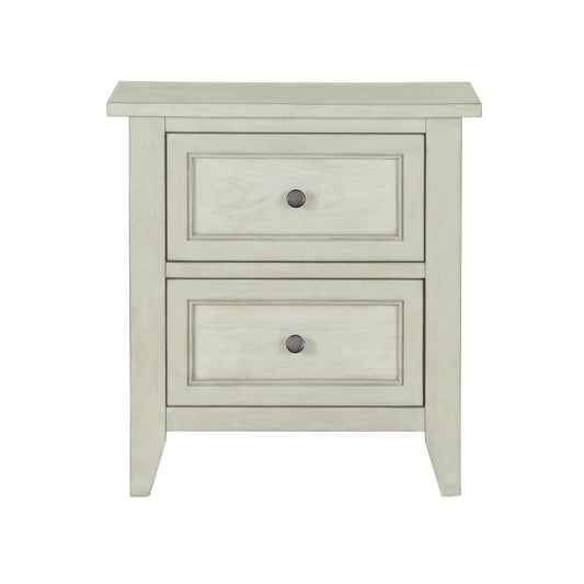 Raelynn - 2 Drawer Nightstand - Weathered White - Premium Accent Nightstands from Magnussen Furniture - Just $500! Shop now at brett interiors