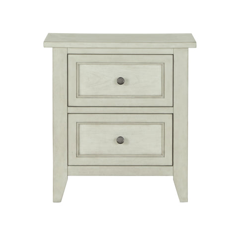 Raelynn - 2 Drawer Nightstand - Weathered White - Premium Accent Nightstands from Magnussen Furniture - Just $500! Shop now at brett interiors