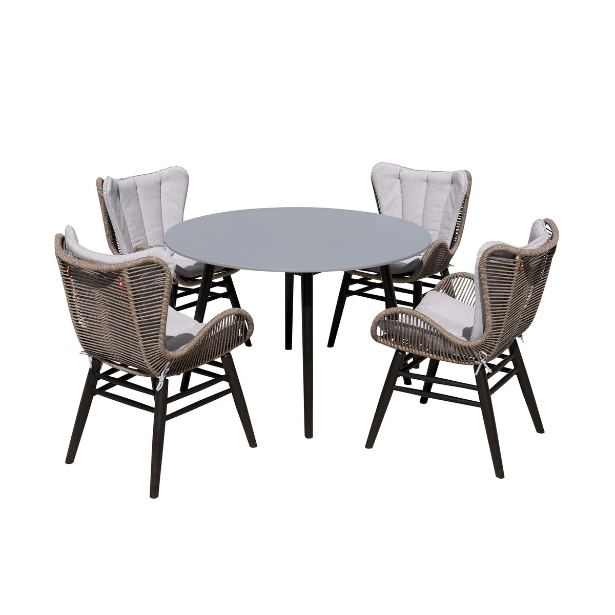 Kylie And Mateo - Outdoor Patio Dining Set - Premium 5 Piece Outdoor Sets from Armen Living - Just $3672.50! Shop now at brett interiors