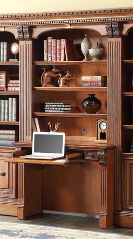 Huntington - Library Desk (2 piece) - Antique Vintage Pecan - Premium Credenzas & Hutches from Parker House - Just $1375! Shop now at brett interiors