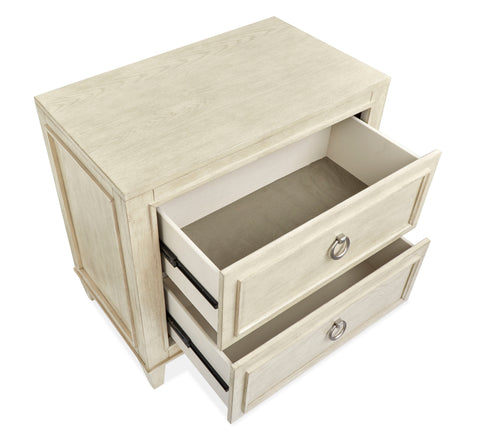 Sheridan - Drawer Nightstand - Limestone - Premium Accent Nightstands from Magnussen Furniture - Just $589! Shop now at brett interiors