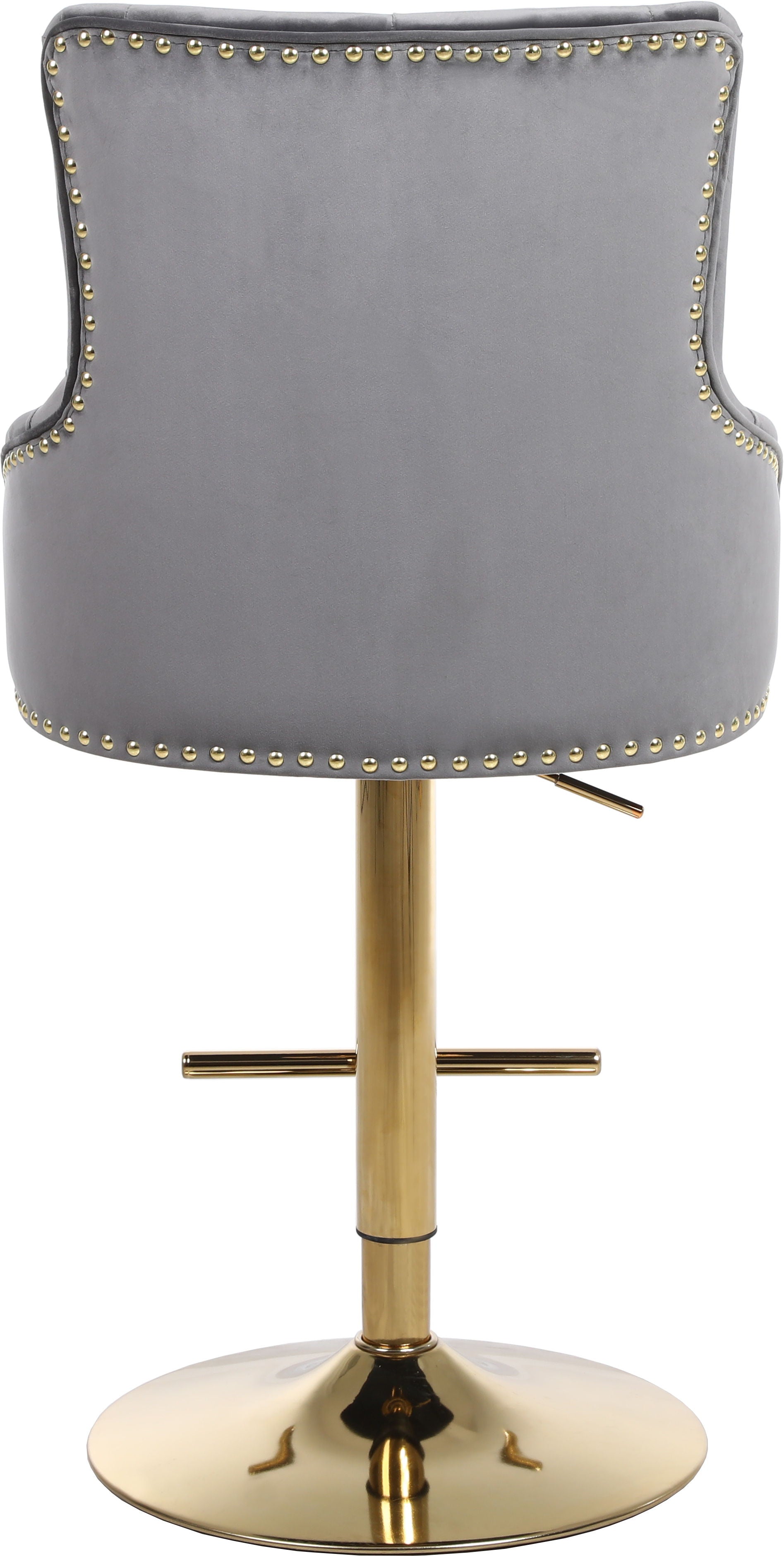 Claude - Adjustable Stool with Gold Base - Premium Adjustable Height from Meridian Furniture - Just $412.50! Shop now at brett interiors