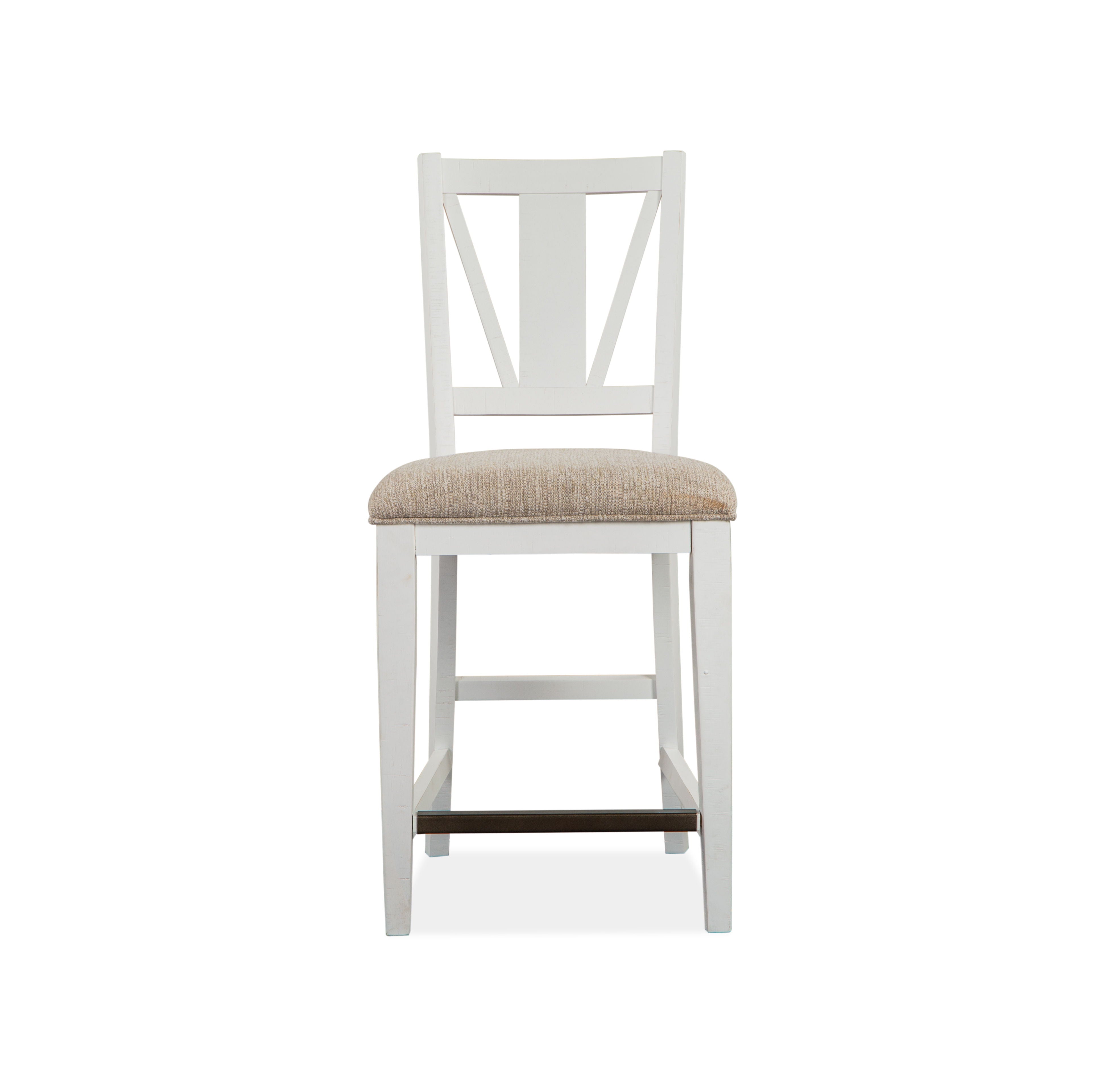 Heron Cove - Counter Chair With Upholstered Seat (Set of 2) - Chalk White - Premium Chair Sets from Magnussen Furniture - Just $605! Shop now at brett interiors