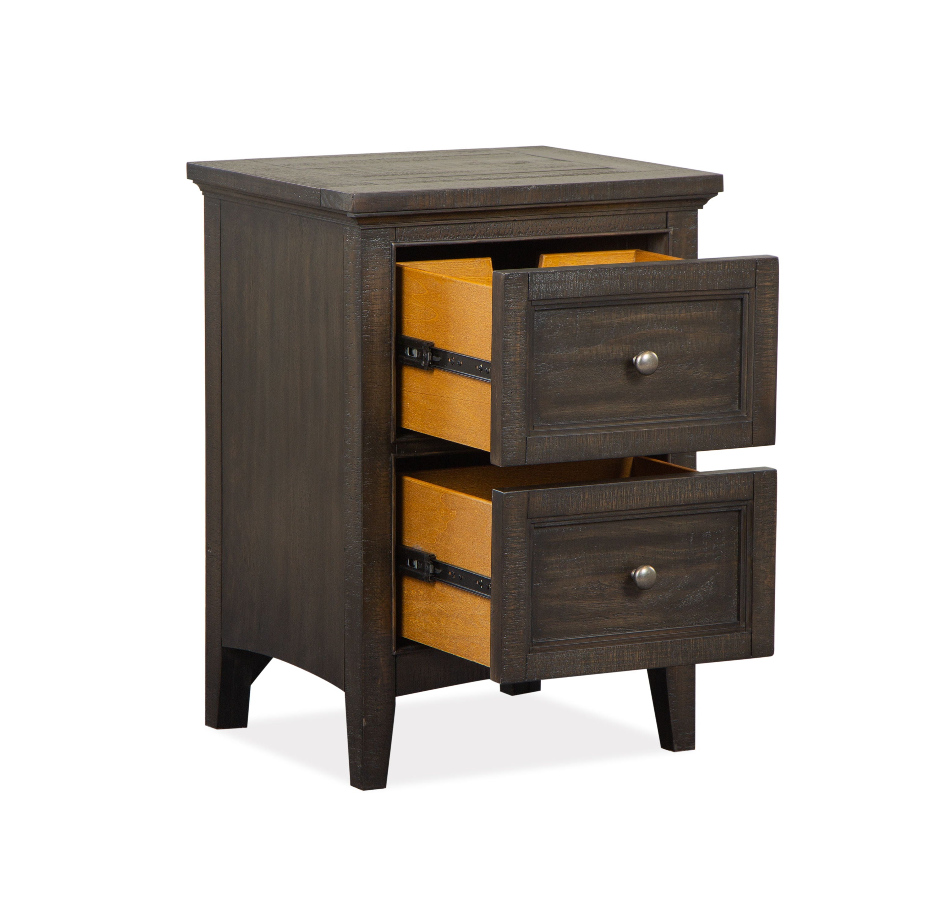 Westley Falls - Small Drawer Nightstand - Graphite - Premium Accent Nightstands from Magnussen Furniture - Just $485! Shop now at brett interiors