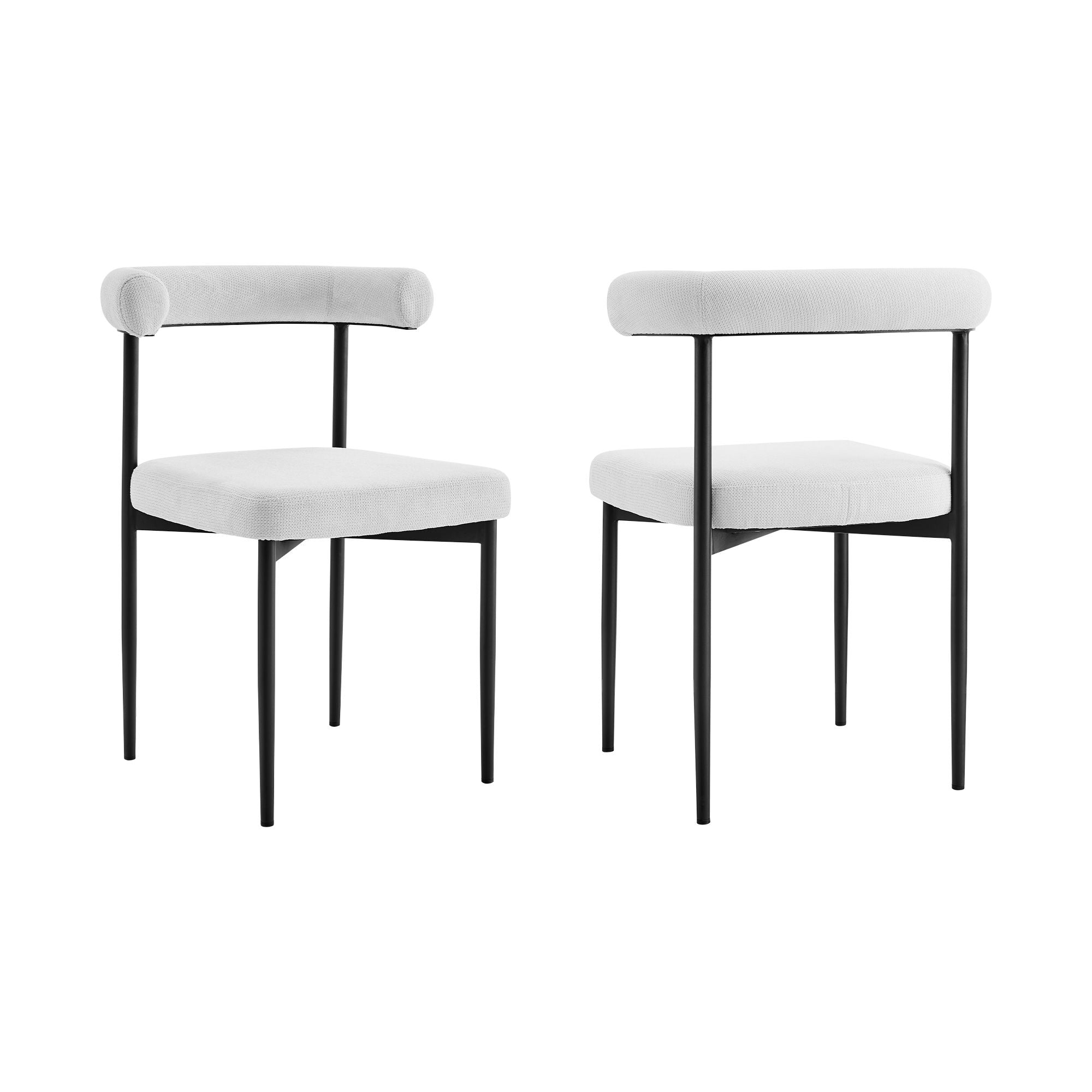 Shannon - Dining Chair (Set of 2) - Black Legs - Premium Chair Sets from Armen Living - Just $700! Shop now at brett interiors