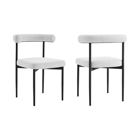 Shannon - Dining Chair (Set of 2) - Black Legs - Premium Chair Sets from Armen Living - Just $700! Shop now at brett interiors