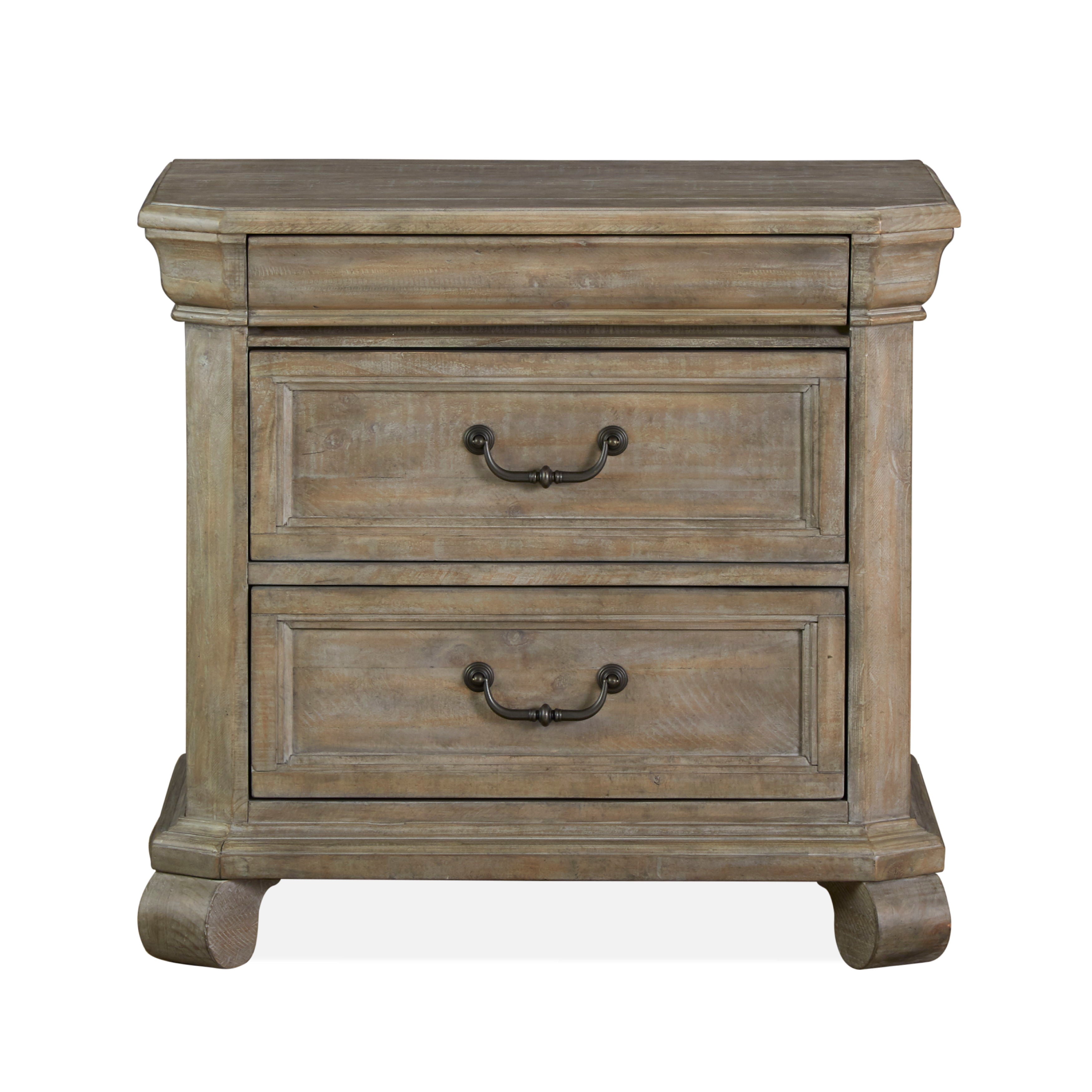 Tinley Park - Drawer Nightstand - Dove Tail Grey - Premium Accent Nightstands from Magnussen Furniture - Just $719! Shop now at brett interiors