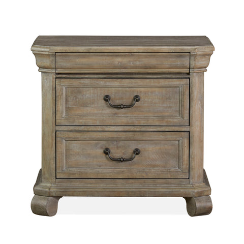 Tinley Park - Drawer Nightstand - Dove Tail Grey - Premium Accent Nightstands from Magnussen Furniture - Just $719! Shop now at brett interiors