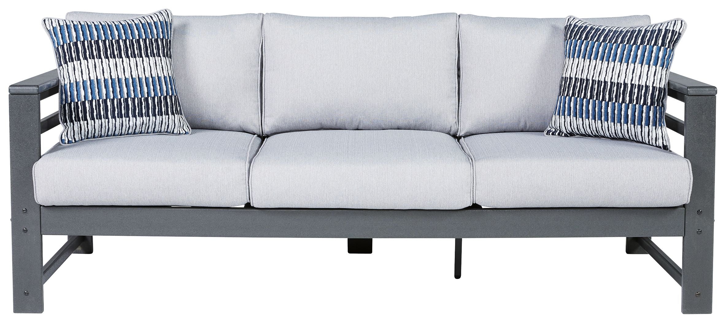 Amora - Charcoal Gray - Sofa With Cushion - Premium Sofas from Signature Design by Ashley® - Just $1348.13! Shop now at brett interiors