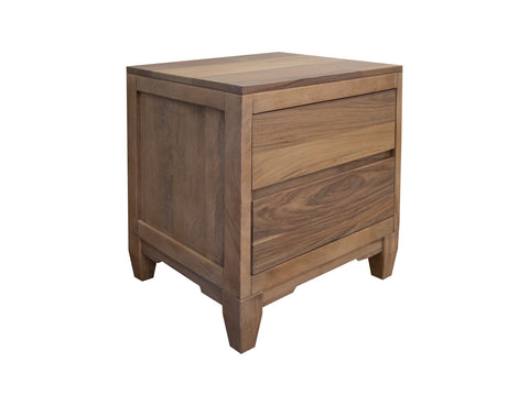 Parota Nova - 2 Drawer Nightstand - Brown Cappuccino - Premium Accent Nightstands from International Furniture Direct - Just $722.50! Shop now at brett interiors