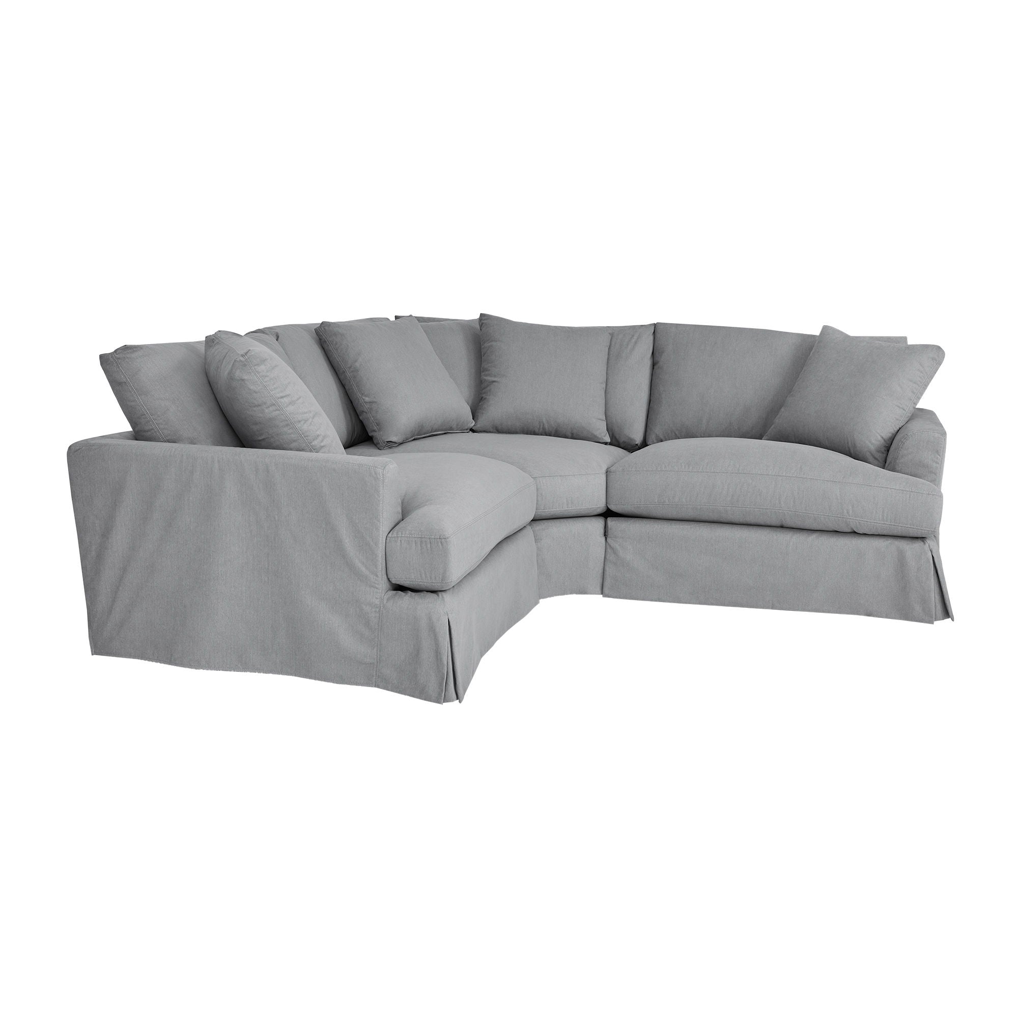 Ciara - Upholstered 3 Piece Sectional Sofa - Premium Stationary Sectionals from Armen Living - Just $5157.50! Shop now at brett interiors