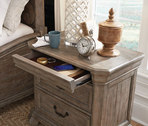Tinley Park - Drawer Nightstand - Dove Tail Grey - Premium Accent Nightstands from Magnussen Furniture - Just $719! Shop now at brett interiors