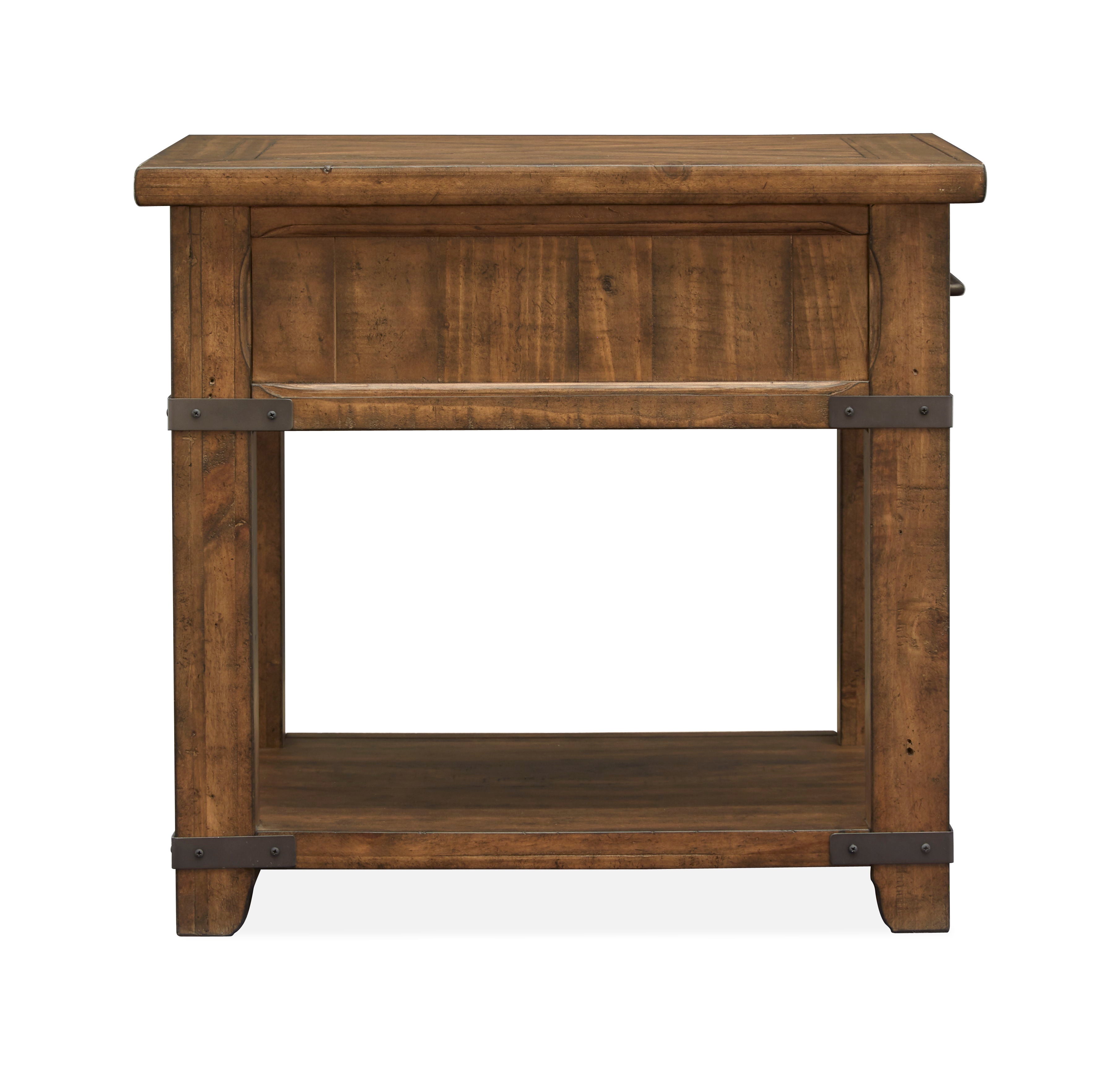 Chesterfield - Rectangular End Table - Farmhouse Timber - Premium End Tables from Magnussen Furniture - Just $625! Shop now at brett interiors