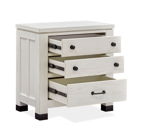 Harper Springs - Drawer Nightstand - Silo White - Premium Accent Nightstands from Magnussen Furniture - Just $639! Shop now at brett interiors