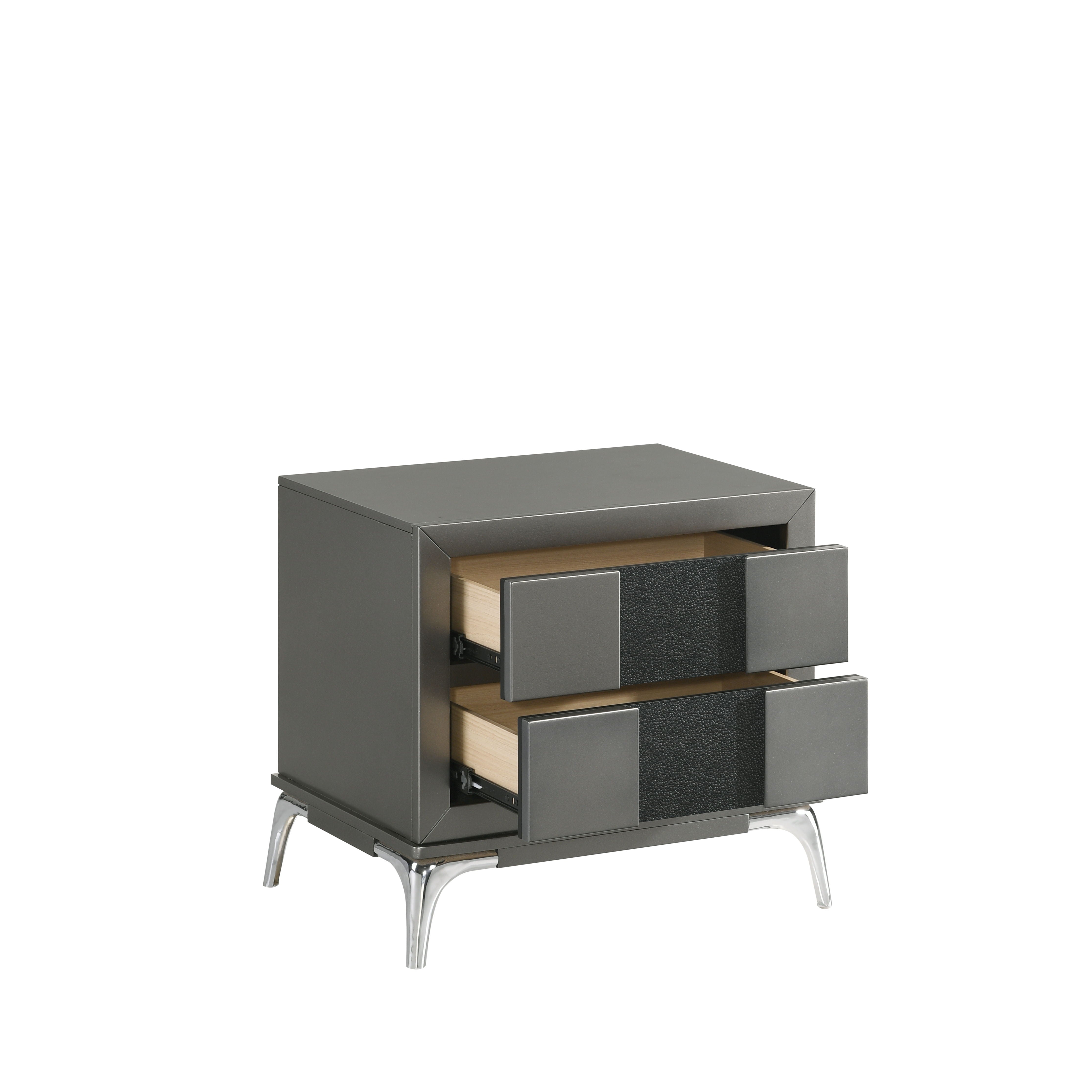 Nocturne - Nightstand - Slate - Premium Accent Nightstands from New Classic - Just $200! Shop now at brett interiors