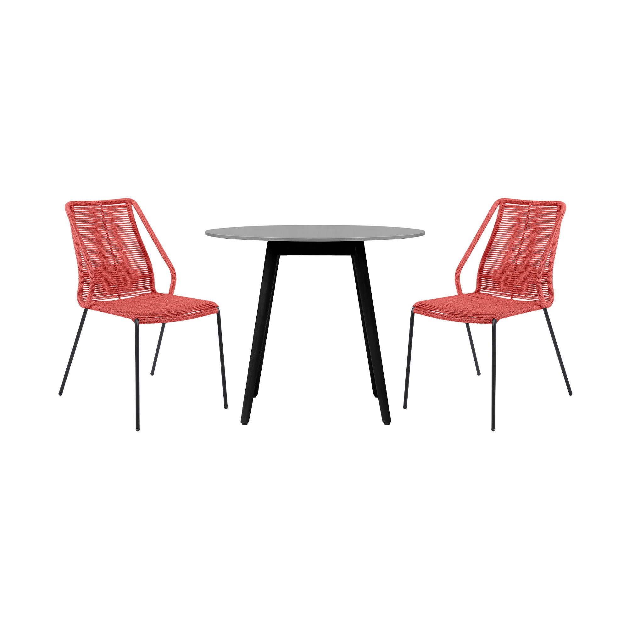 Kylie And Clip - Outdoor Patio Dining Set - Premium 3 Piece Outdoor Sets from Armen Living - Just $1310! Shop now at brett interiors