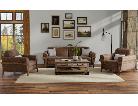 Loft Brown - Sofa - Premium Stationary Sofas from International Furniture Direct - Just $1450! Shop now at brett interiors