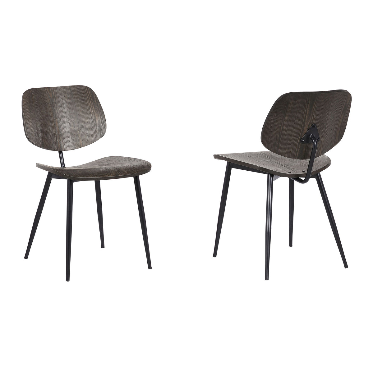 Miki - Mid-Century Dining Accent Chairs (Set of 2) - Premium Chair Sets from Armen Living - Just $275! Shop now at brett interiors