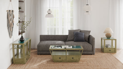 Hardison - Rectangular Sofa Table - Warm Stone - Premium Sofa Tables from Magnussen Furniture - Just $687.50! Shop now at brett interiors